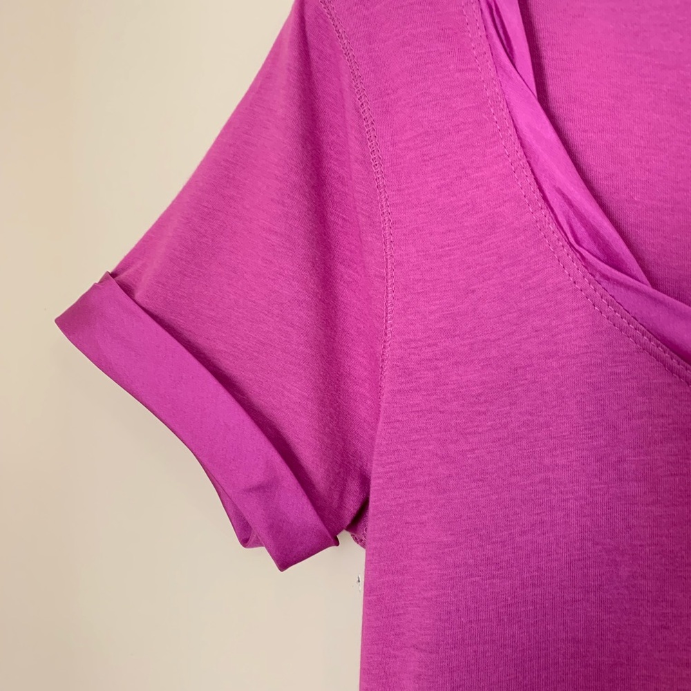 NWT Ann Taylor Loft Fuchsia Tee Shirt Size S - Picture 4 of 8